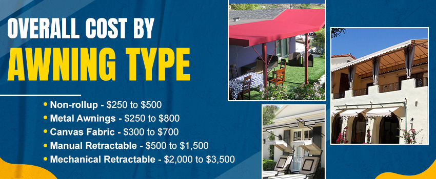 Overall Cost by Awning Type